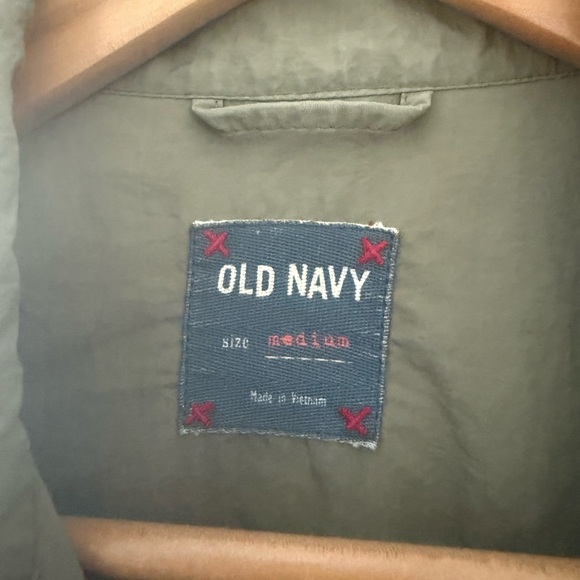 Old Navy Olive Jacket and Scarf. - Picture 5 of 6